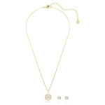 Magic set Set (2), Mixed cuts, Snowflake, White, 18K gold finish